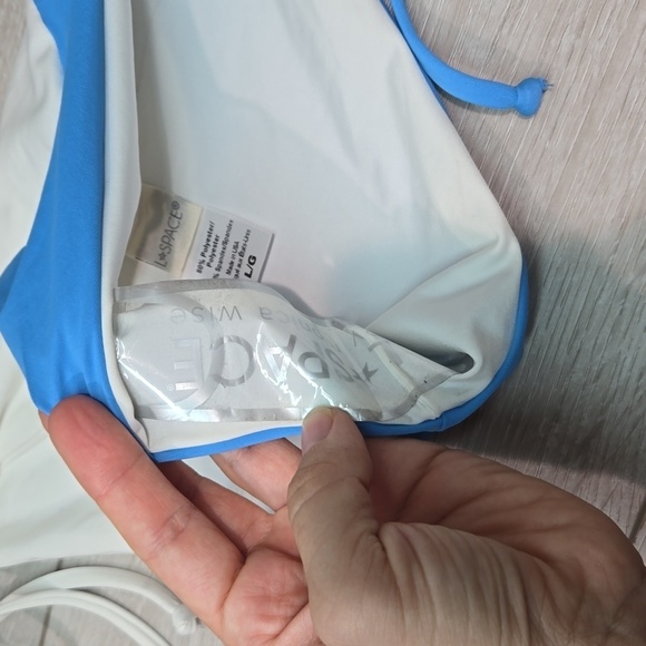 NWOT L Space Women Dani  Colorblock Side Ties Swim bottom sz L - Picture 5 of 7